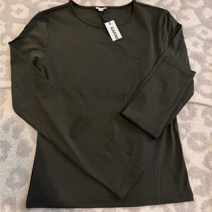 Sleek Crewneck Long Sleeve Top